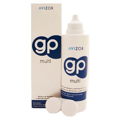 Avizor GP Multi Contact Lens Solution for Rigid and Gas- Permeable Contact Lenses (240Ml)