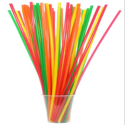 Extra Long 18" Colorful Plastic Drinking Straws- Pack of 200