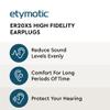 Etymotic ER20XS ETY Earplugs Set - High-Fidelity Hearing Protection - Up to 20 dB Sound Reduction - Reusable - Includes Large Clear Eartips, Foam Eartips, Neck Cord & Case view 2