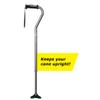 Hugo Mobility 731-858 Adjustable Offset Quadpod Walking Cane with Ultra Stable Cane Tip, Smoke view 4