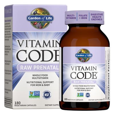 Garden of Life Vitamin Code, RAW Prenatal, 180 Vegetarian Capsules