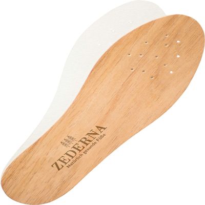 Zederna Cedar Wood Shoe Insoles 1 Pair, Cedar/RedUS M 10.5/W 12/EU 44