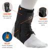 Shock Doctor Adult Ultra Wrap Lace Ankle Support, Large, Black view 2