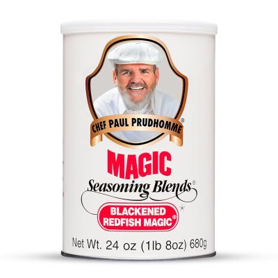Chef Paul Blackened Redfish Magic Seasoning Blends | Cajun-Style Spices & Seasonings | Gluten-Free, No MSG, Bold Flavor | Perfect for Grilling, Cooking & BBQ | 24 oz/ 680g Canister (Pack of 1)