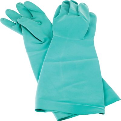 San Jamar 19NU-S Nitrile Elbow-Length Dishwashing Glove, Small (1 Pair)