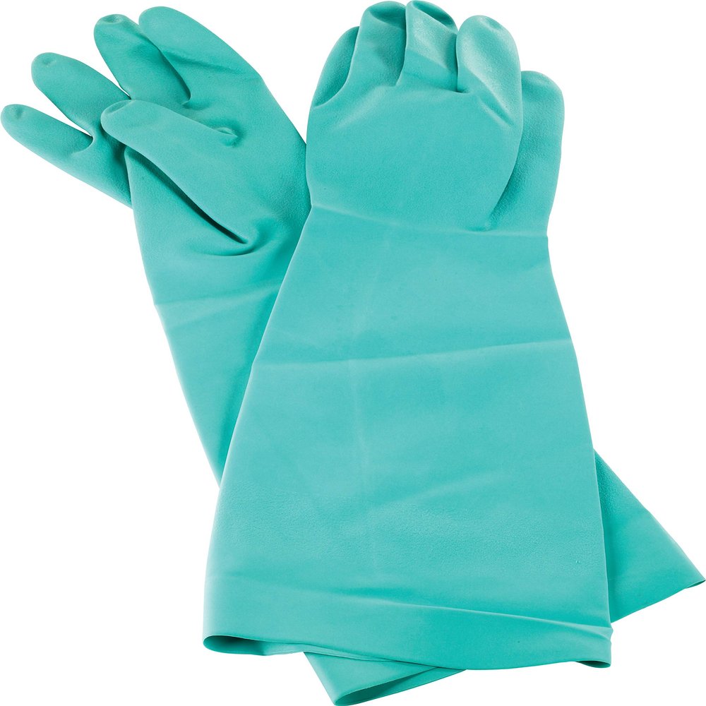 San Jamar 19NU-S Nitrile Elbow-Length Dishwashing Glove, Small (1 Pair)
