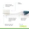 NIMBUS Extra Soft Toothbrushes (Regular Size Head), Periodontist Design Tapered Bristles for Sensitive Teeth & Receding Gums (5 Pack, Colors May Vary) view 3