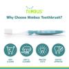 NIMBUS Extra Soft Toothbrushes (Compact Head), Periodontist Design Tapered Bristles for Sensitive Teeth and Receding Gums, Individually Wrapped Plaque Remover Travel Toothbrush (10 Pack, Colors Vary) view 4