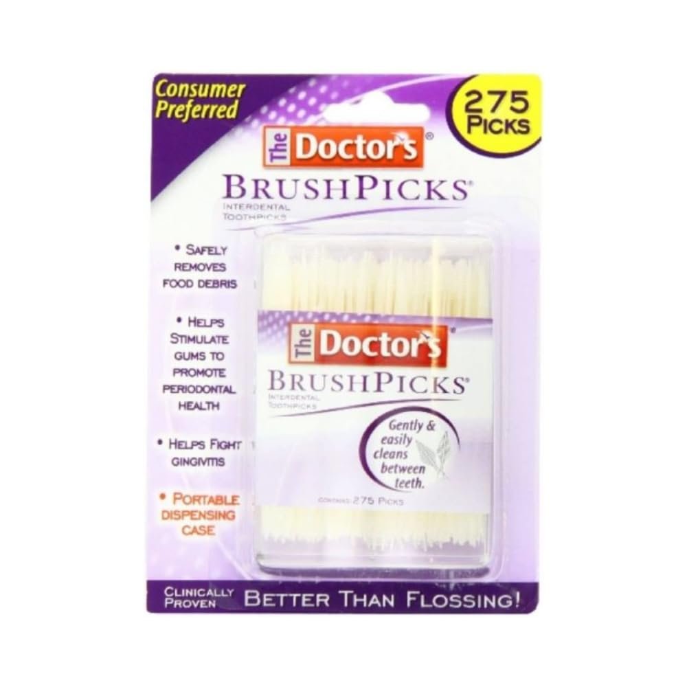 The Doctor's BrushPicks Interdental Toothpicks, 275 Count (Pack of 1)