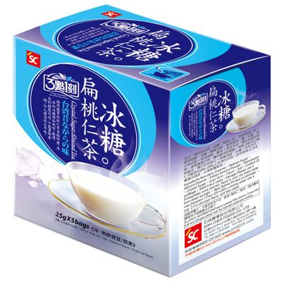 Almond Tea, Served HOT/COLD, Traditional Chinese Receipe, Sweetened, 5 Bags