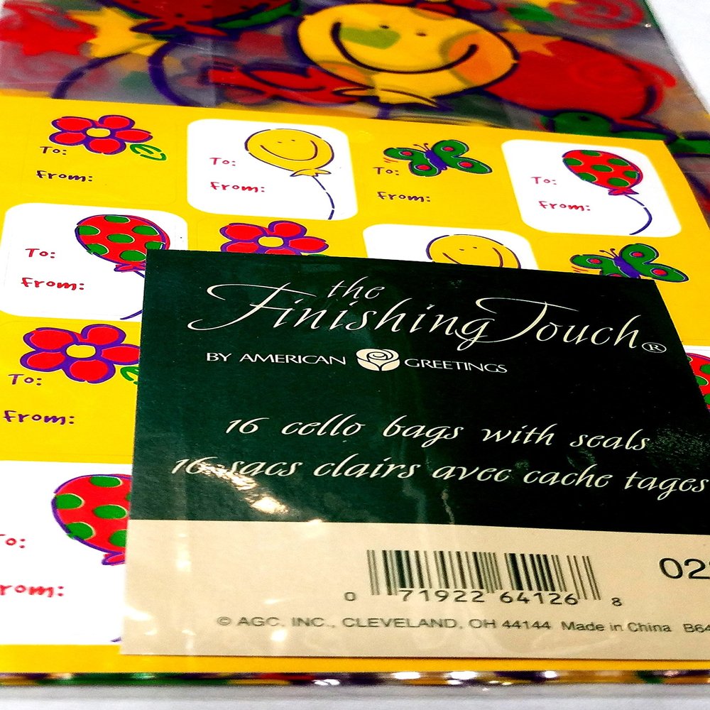 16 Count Cello Balloon Bags with Seals