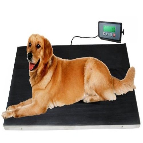 Heavy Duty 660 Pounds Veterinary Dog Scale with Stainless Steel Platform and Rubber Mat for Dog Cat Pet Alpaca Llama Sheep Fish Vet