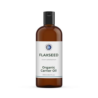 Mystic Moments | Flaxseed (Linseed) Organic Carrier Oil - 500ml - 100% Pure
