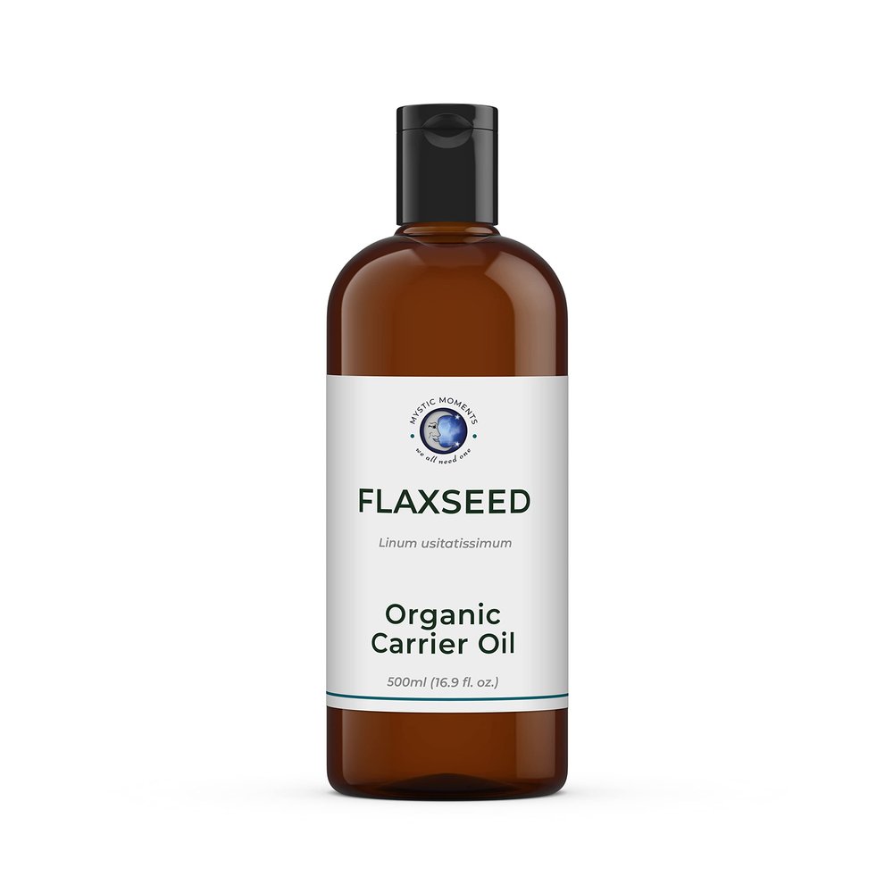 Mystic Moments | Flaxseed (Linseed) Organic Carrier Oil - 500ml - 100% Pure