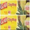 Glad Cling Plastic Wrap, 400 Square Foot Roll, 400 Sq Ft (Pack of 2) view 1