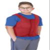 Abilitations Integrations Deep Pressure Sensory Vest, Extra Small, Red view 1