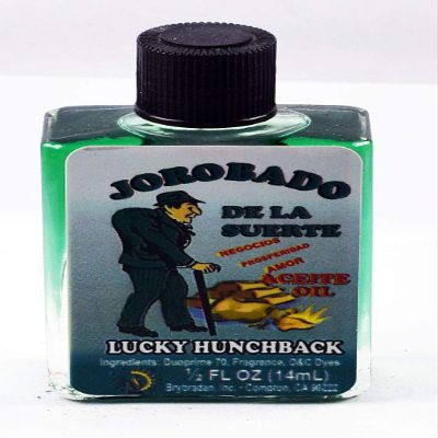 12 Pieces BRYBRADAN Lucky Hunchback Oil/JOROBADO DE LA Suerte ACEITE 1/2 FL OZ 14.7ML