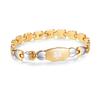 Tarring Heart Medical Alert id Bracelets for Women with Customize Engraving Medical condition-Blood thinner,Lymphedema, Allergies and more (GOLD-7.00) view 1