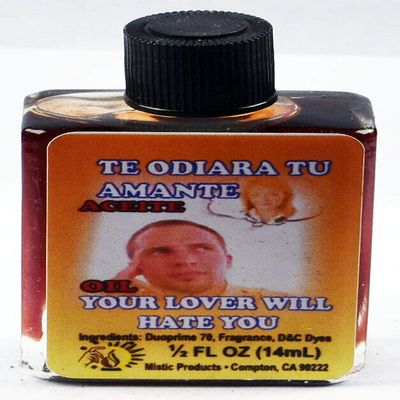 12 PIECES BRYBRADAN YOUR LOVER WILL HATE YOU OIL/TE ODIARA TU AMANTE ACEITE 1/2 FL OZ 14.7M