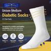 PhysiciansChoiceDiabeticSocks - Diabetics socks for Men & Women - Stretchable Neurosocks - Seamless Crew Socks - 12 Pack (US, Numeric, 10, 13, Regular, Tall, White) view 2