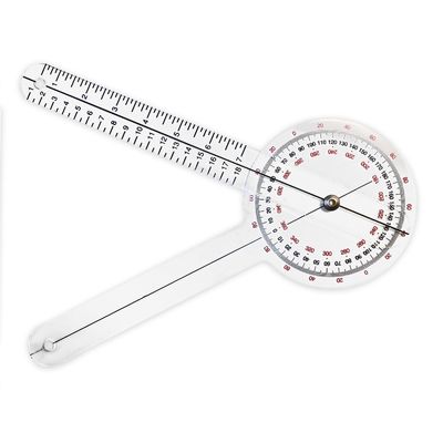 Rehabilitation Advantage 12 Orthopedic ROM Gauge Therapy Goniometer & Joint Angle Measurement Tool for PT, Chiropractic, Sports Medicine, Rehab, Knee & Arm Mobility Testing