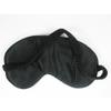2 Plush Sleep Eye Mask Silk Travel Shades Blindfold Sleeping Cover Black New ! view 1