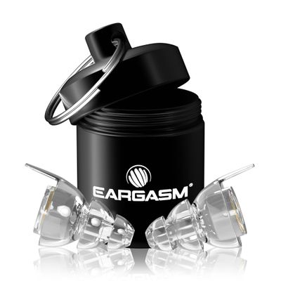 Eargasm High Fidelity Earplugs with Transparent Filters - Reusable Noise Reduction Hearing Protection Ear-Plugs with Carrying Case for Motorcycle, Concerts, Festivals, Raves, Live Events, Sports