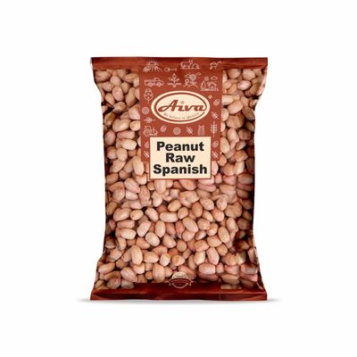 Aiva Raw Spanish Peanuts (10 LB Case) Bulk  Whole Unsalted Peanuts for Snacking, Cooking, and Baking | Product of USA | Spanish Premium Grade