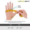 BraceAbility Ulnar Deviation & Drift Hand Splint | MCP Knuckle Joint Support Brace for Rheumatoid Arthritis & Tendonitis Pain Relief, Finger Straightener & Stretcher Glove - S (SM/MED) RIGHT view 2