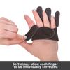 BraceAbility Ulnar Deviation & Drift Hand Splint | MCP Knuckle Joint Support Brace for Rheumatoid Arthritis & Tendonitis Pain Relief, Finger Straightener & Stretcher Glove - S (SM/MED) RIGHT view 4