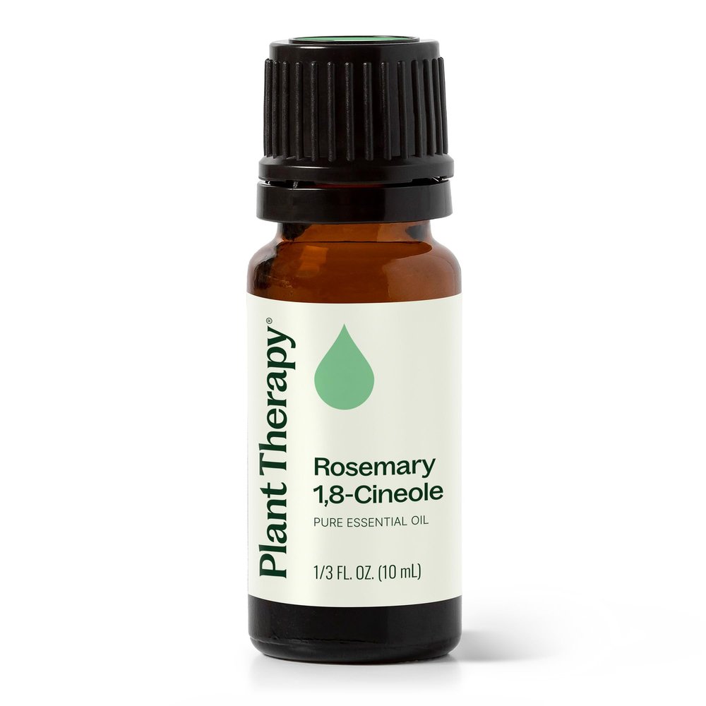 Plant Therapy Rosemary Essential Oil for Hair Growth, 100% Pure, Undiluted, Natural Aromatherapy for Diffuser & Rosemary Oil for Hair & Scalp, Therapeutic Grade 10 mL (1/3 oz)