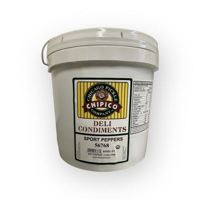 Vienna Beef Chipico Chicago Style Sport Peppers (2 Gallon)