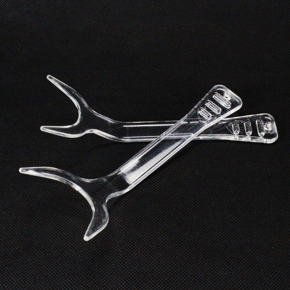 2 Dental Orthodontic Clear Teeth Intraoral Occlusal Photos Mouth Lip Retractor Photography Opener Large + Small Size