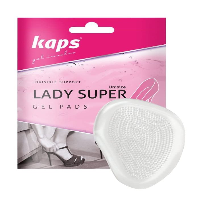 Lady Super High Heel Gel Pads, Non Slip, Transparent Forefoot Shoe Cushions Self Sticking, Washable