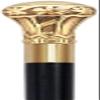 Premium Collectible Walking Canes  Stylish Wood Canes with Brass, Chrome, or Classic Knob Handles  Durable & Elegant Walking Sticks for Men and Women (Bat Masterson Premium Brass Knob) view 1