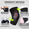 1 Pair Unisex Non-Trace Knee Pads-Knee Brace Support Sleeve Leg Support Brace Pads Kneecap for Outdoor Sports Volleyball Basketball Dance Cycling Climbing Yoga (Black) view 4
