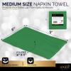 100 Pack Green Beverage Napkins, Big Party Pack, 2 Ply, Ideal for Wedding, Party, Birthday, Dinner, Lunch, Cocktails. (5 x 5) by Amcrate view 3