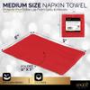 100 Pack Red Beverage Napkins, Big Party Pack, 2 Ply, Ideal for Wedding, Party, Birthday, Dinner, Lunch, Cocktails. (5 x 5) by Amcrate view 3