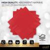 100 Pack Red Beverage Napkins, Big Party Pack, 2 Ply, Ideal for Wedding, Party, Birthday, Dinner, Lunch, Cocktails. (5 x 5) by Amcrate view 4