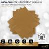 100 Pack Gold Beverage Napkins, Big Party Pack, 2 Ply, Ideal for Wedding, Party, Birthday, Dinner, Lunch, Cocktails. (5 x 5) by Amcrate view 4