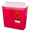 Sharps Container 5 Quart with Mailbox Style Lid - Large - Puncture Resistant for Safe Needle Disposal - for Home, Travel and Medical use view 1