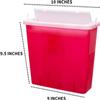 Sharps Container 5 Quart with Mailbox Style Lid - Large - Puncture Resistant for Safe Needle Disposal - for Home, Travel and Medical use view 3
