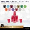 Amcrate Disposable Cups, Red 18-Ounce Plastic Party Cups, Strong and Sturdy for Wedding, Christmas, Halloween, 50 Pack view 2