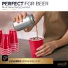 Amcrate Disposable Cups, Red 18-Ounce Plastic Party Cups, Strong and Sturdy for Wedding, Christmas, Halloween, 50 Pack view 4