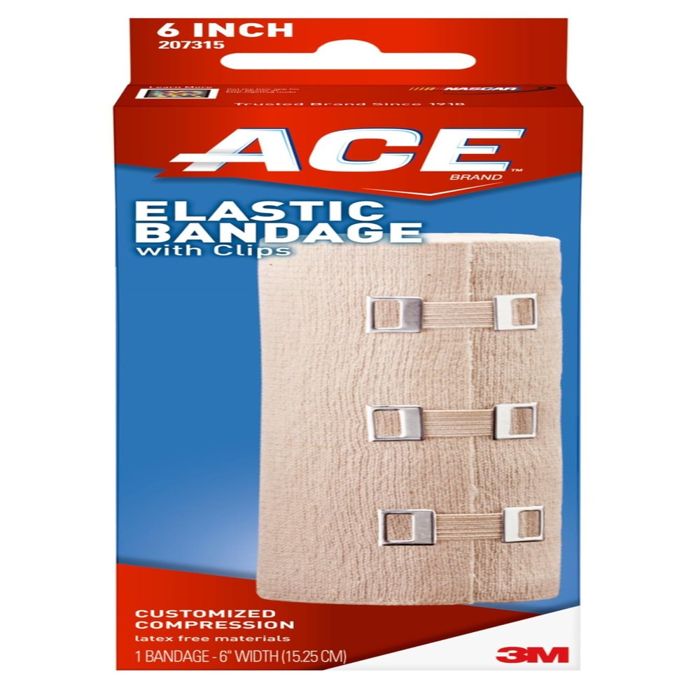 3M ACE Cotton-Polyester Bandage Beige NonSterile 6 Inch X 5-1/3 Foot 1 Ct