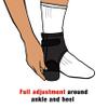 ACE Ankle Brace with Side Stabilizers, Adjustable, Black, 1/Pack view 4