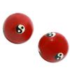 1.85'' Chinese Yin Yang Baoding Balls Healthy Massage Handballs Exercise Stress Balls with Chimes Collection BS144 (L, red) view 1