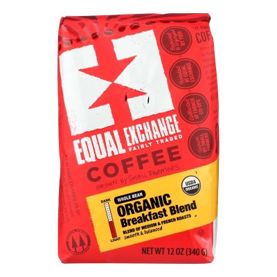 100% Organic Whole Bean Breakfast Blend Coffee