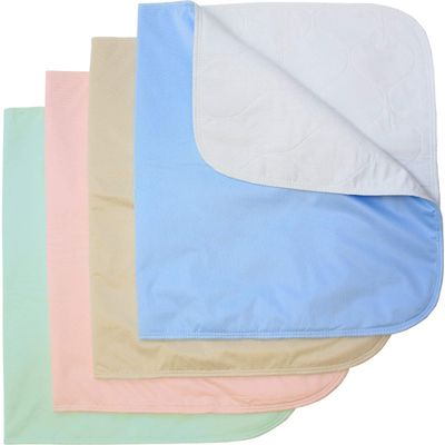 100% Cotton Washable Bed Pads Chair Pads Heavy Weight Soaker/Incontinence Small Underpad - 18x24-4 Pack