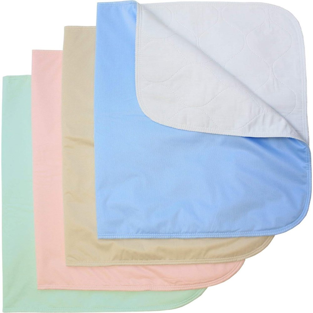 100% Cotton Washable Bed Pads Chair Pads Heavy Weight Soaker/Incontinence Small Underpad - 18x24-4 Pack